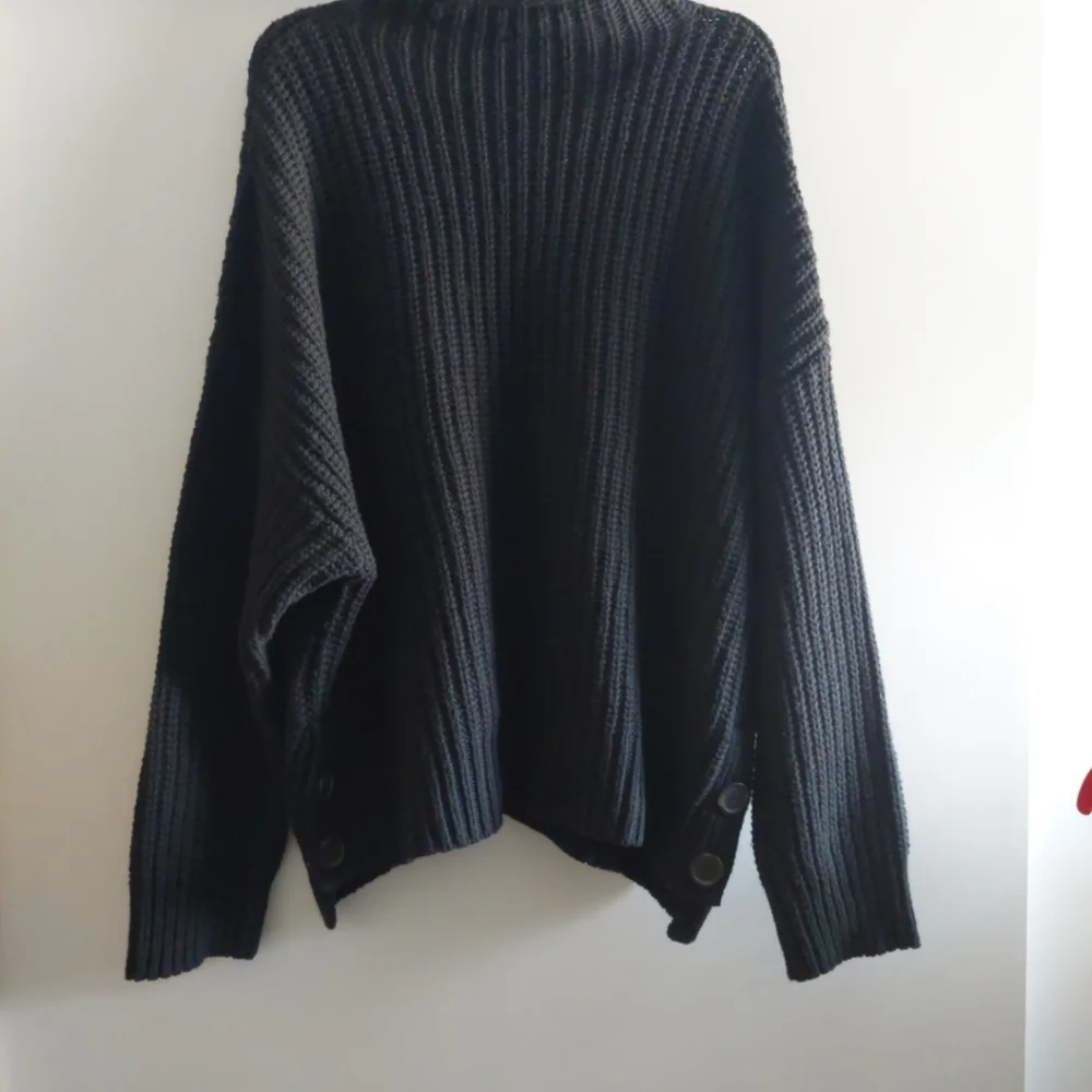 Madewell wool blend Mock Neck chunky knit relaxed sweater 3X - Picture 9 of 9